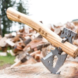 Klecker Knives, Klax Lumberjack System – 3163 (Axe Head Sheath Handle Paracord Bracelet)
