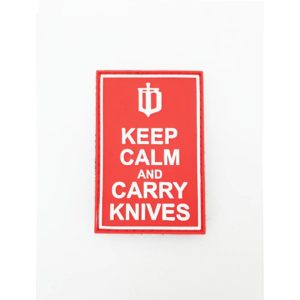 IB Patch ‘Keep Calm and Carry Knives’