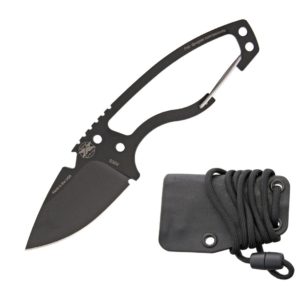 DPx HEAT Hiker Fixed Blade Black with Kydex Sheath