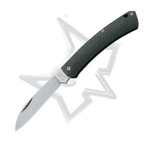 Fox Knives,Nauta EDC Slip Joint Fold. Knife, Green Yuta Micarta HNDL-420C Stainless Steel