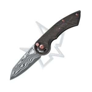 Fox Knives, Radius Damascus Blade, ‘Snake Skin’ Carbon Fiber, Limited Edition