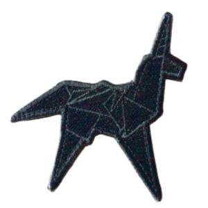 Oni Gear Blacked Out Origami Unicorn, Morale Patch